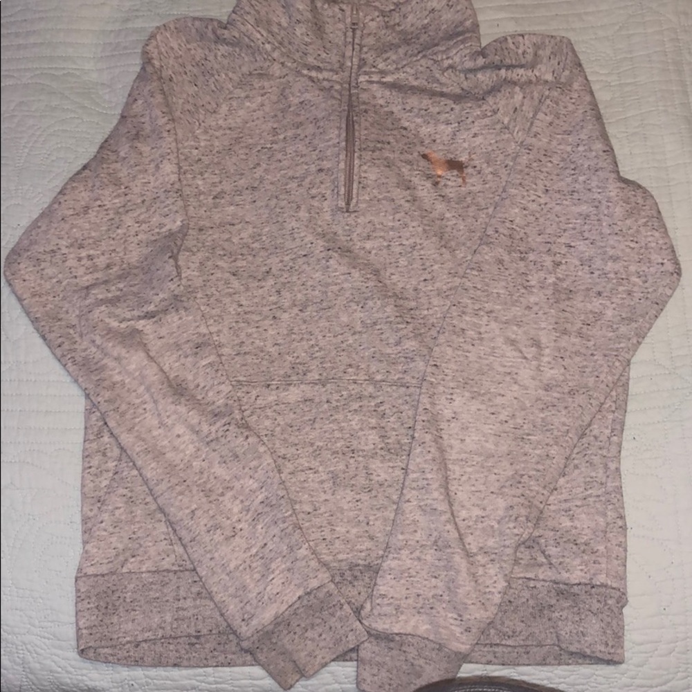 VS Pink Quarter-Zip Sweatshirt